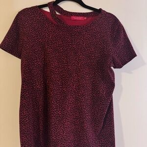 n:Philanthropy Zander Tee - red and black cheetah